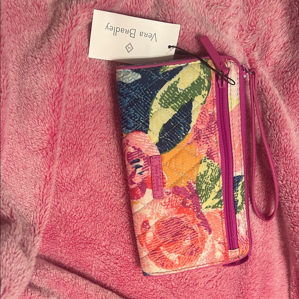 Vera Bradley Colorful Floral Wristlet